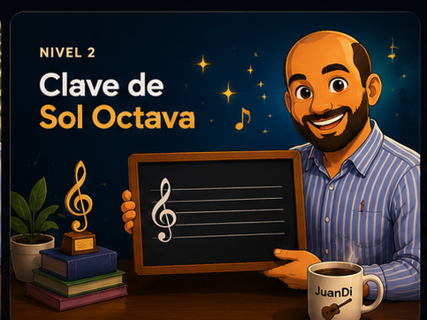 Clave de Sol Octava