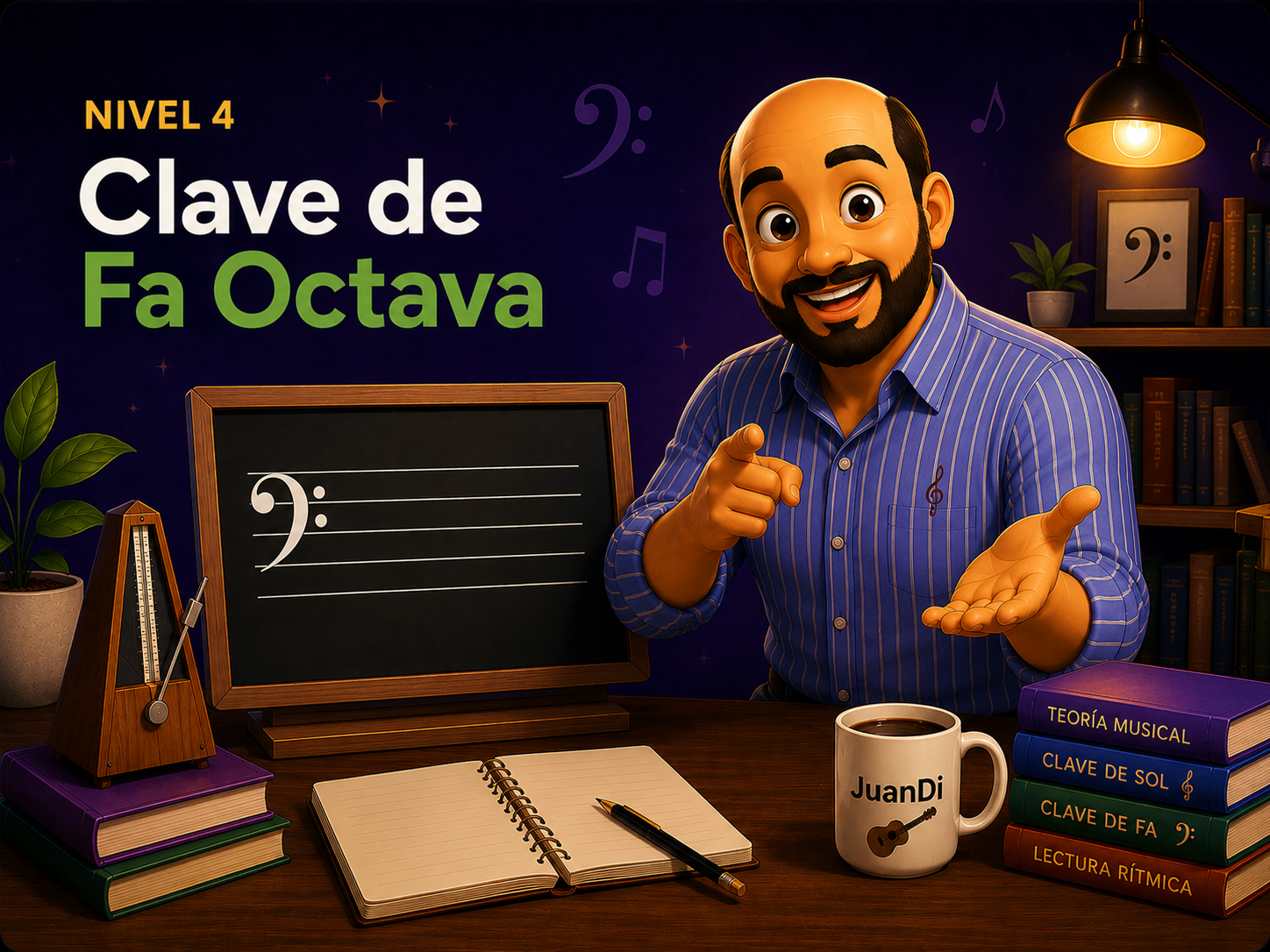 Clave de Fa Octava